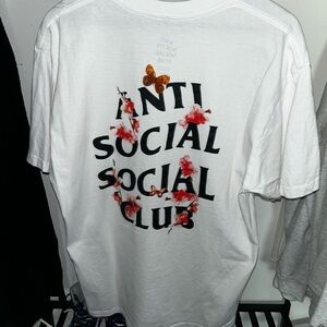 ANTI SOCIAL SOCIAL CLUB BUTTERFLY FLOWER T SHIRT TEE